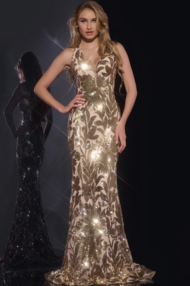 Jovani 40675 — Gold