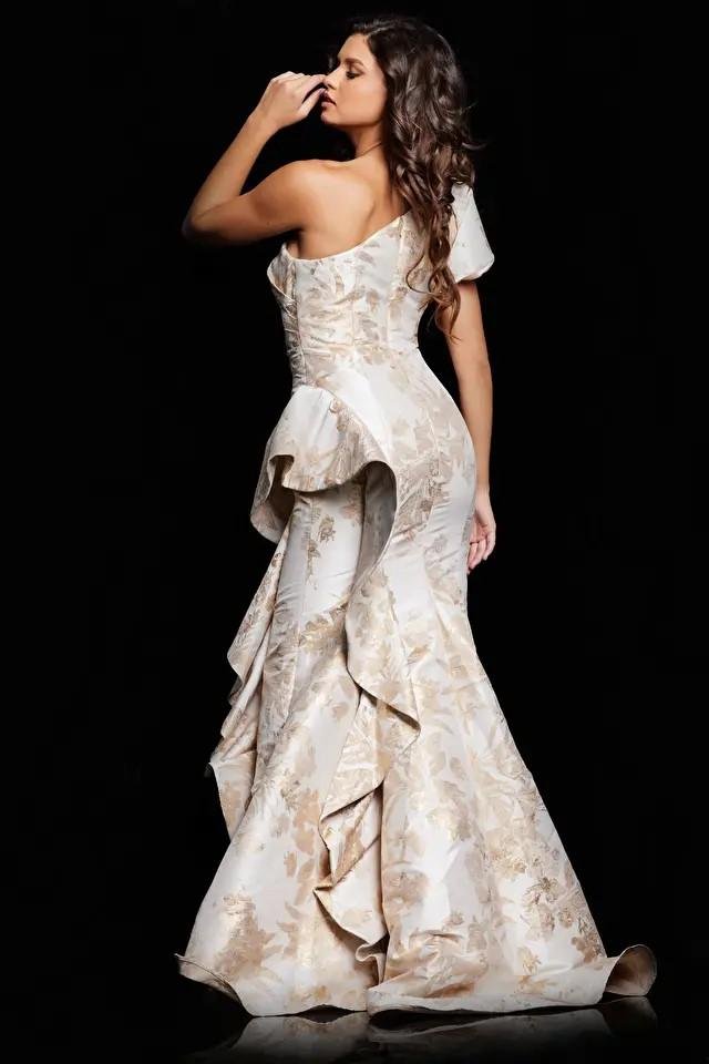 Jovani 38935 Gold Prom Dress