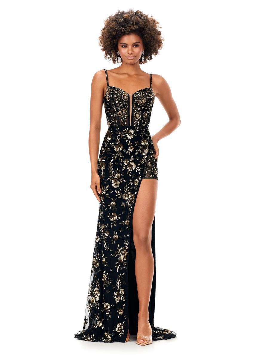 Ashley Lauren 11360 — Gold/Black