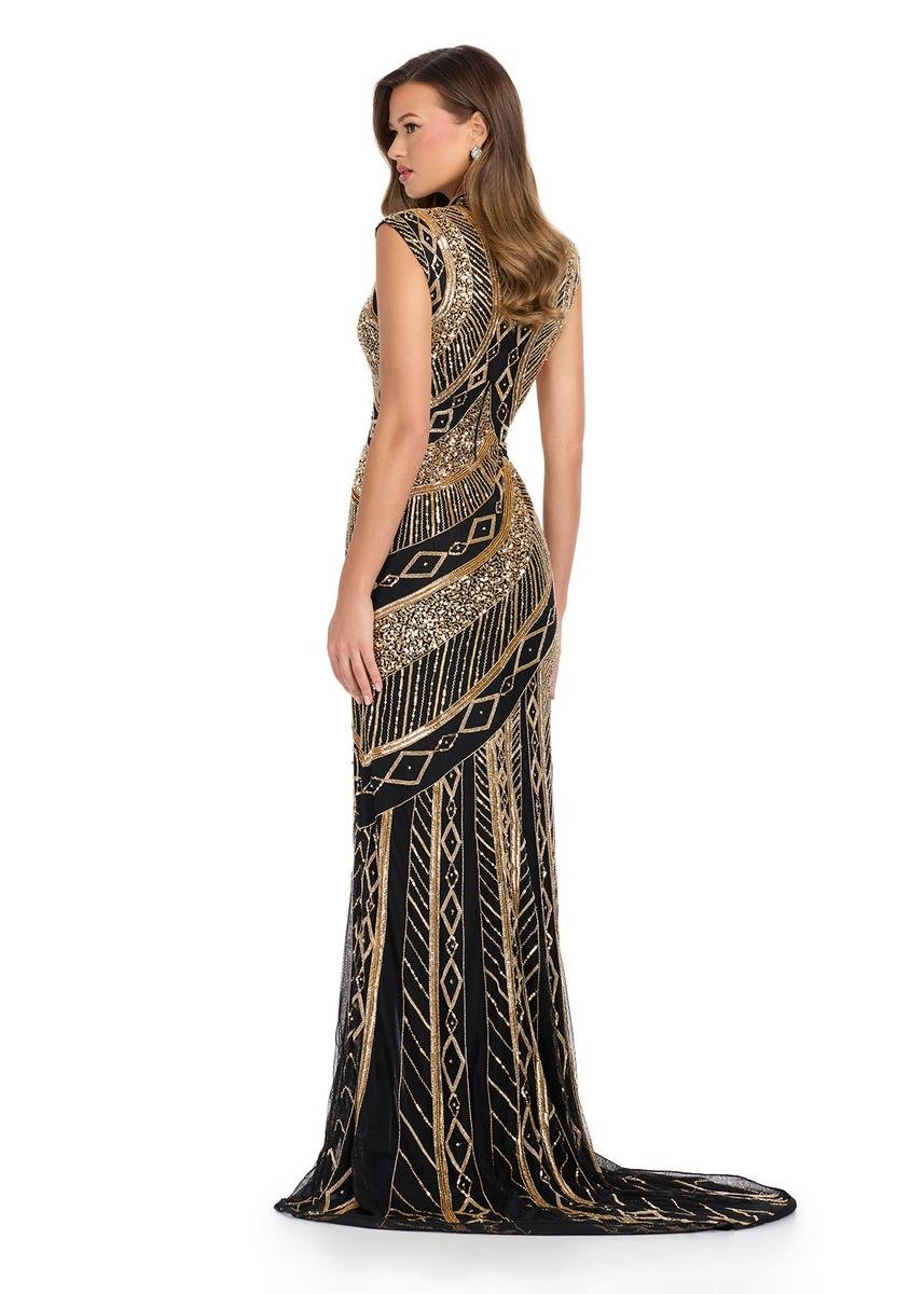 Ashley Lauren 11807 — Gold/Black