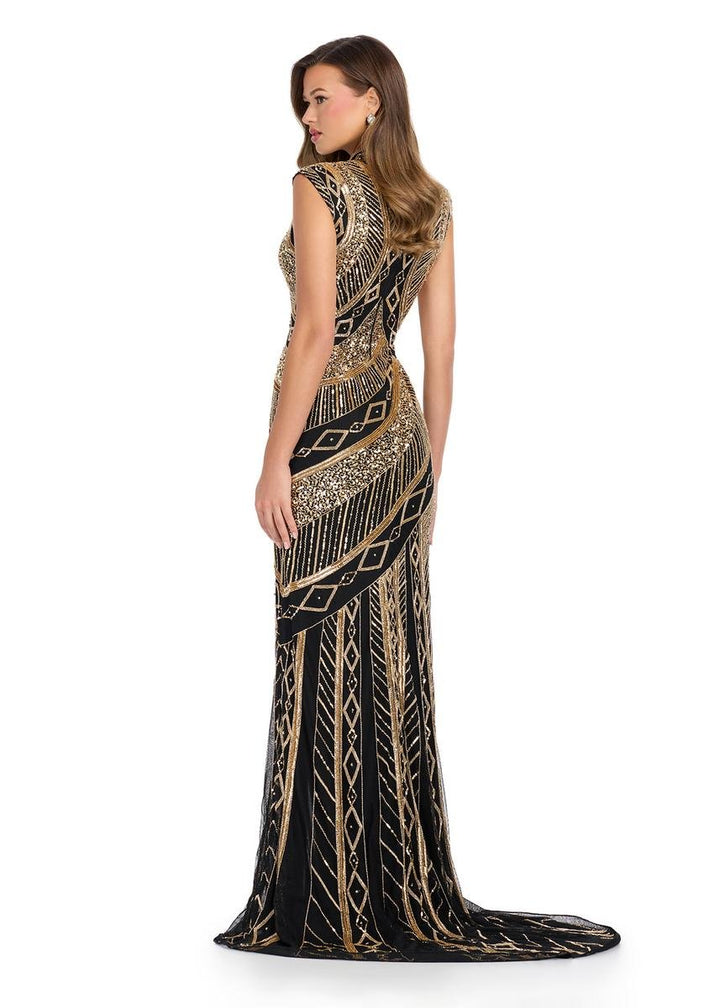 Ashley Lauren 11807 — Gold/Black