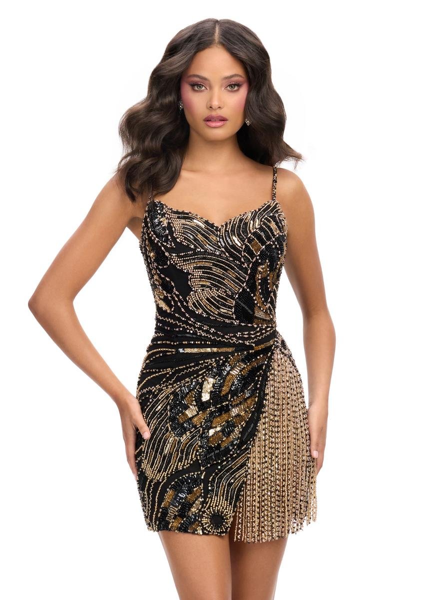 Ashley Lauren 4779 — Gold/Black