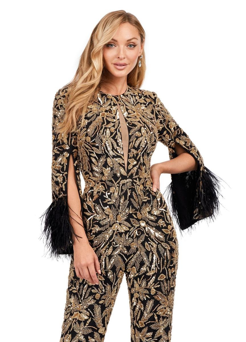 Ashley Lauren 11394 — Gold/Black