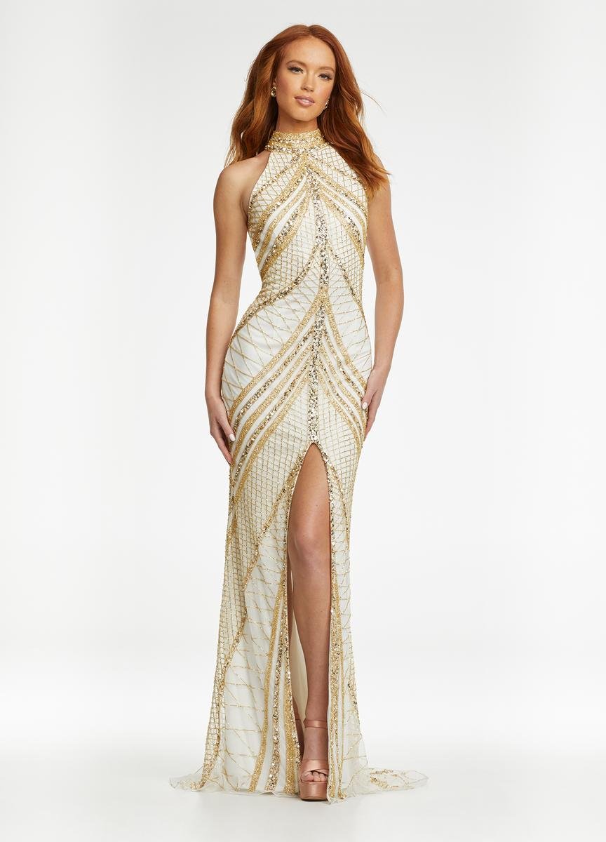 Ashley Lauren 11177 — Gold/Ivory