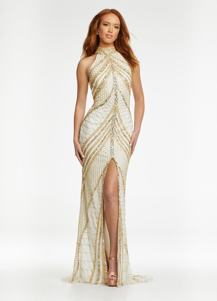 Ashley Lauren 11177 — Gold/Ivory