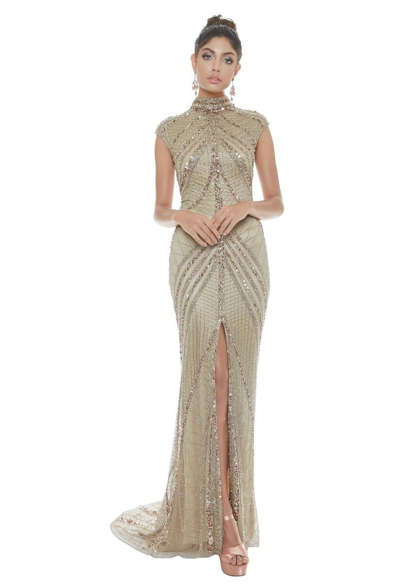 Ashley Lauren 1624 — Gold/Ivory