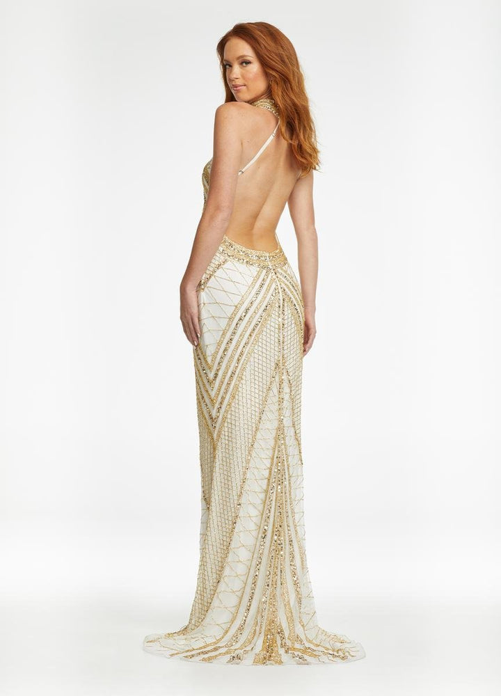 Ashley Lauren 11177 — Gold/Ivory