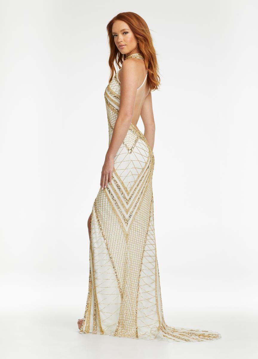 Ashley Lauren 11177 — Gold/Ivory