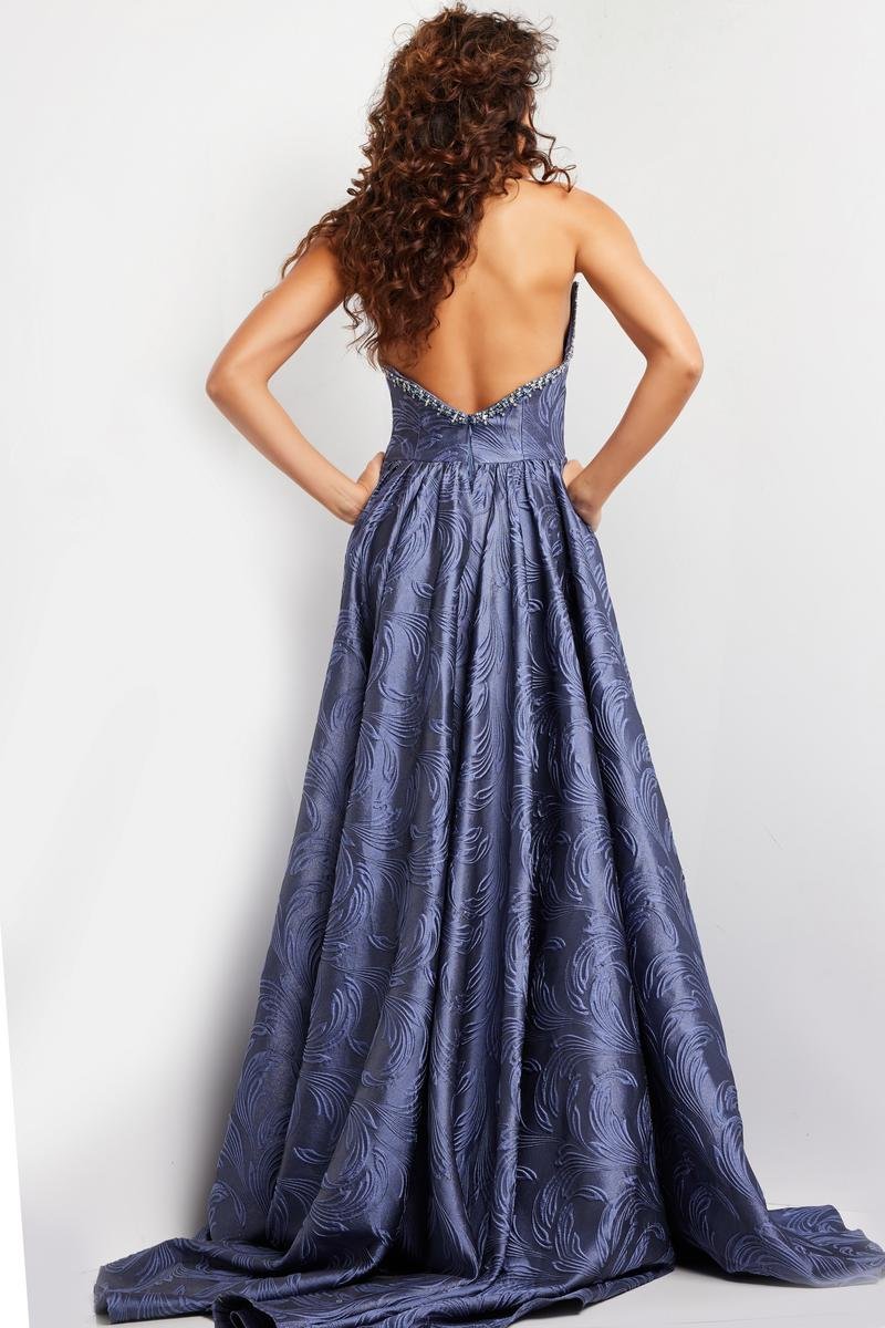 Jovani 26115 — Grey/Blue