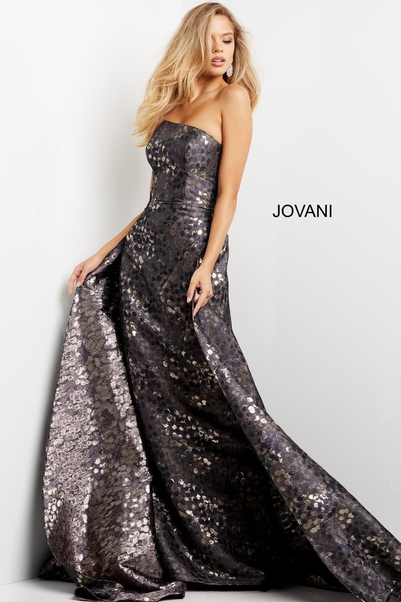 Jovani 06255 — Grey/Brown