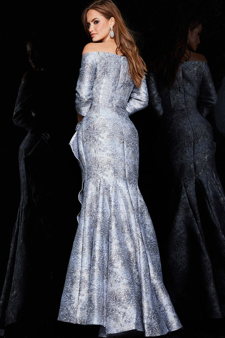 Jovani 09550 — Grey/Silver