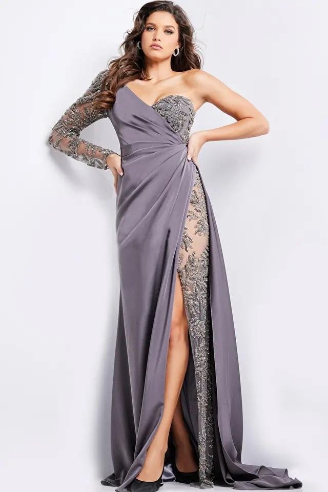 Jovani 24593 — Gunmetal