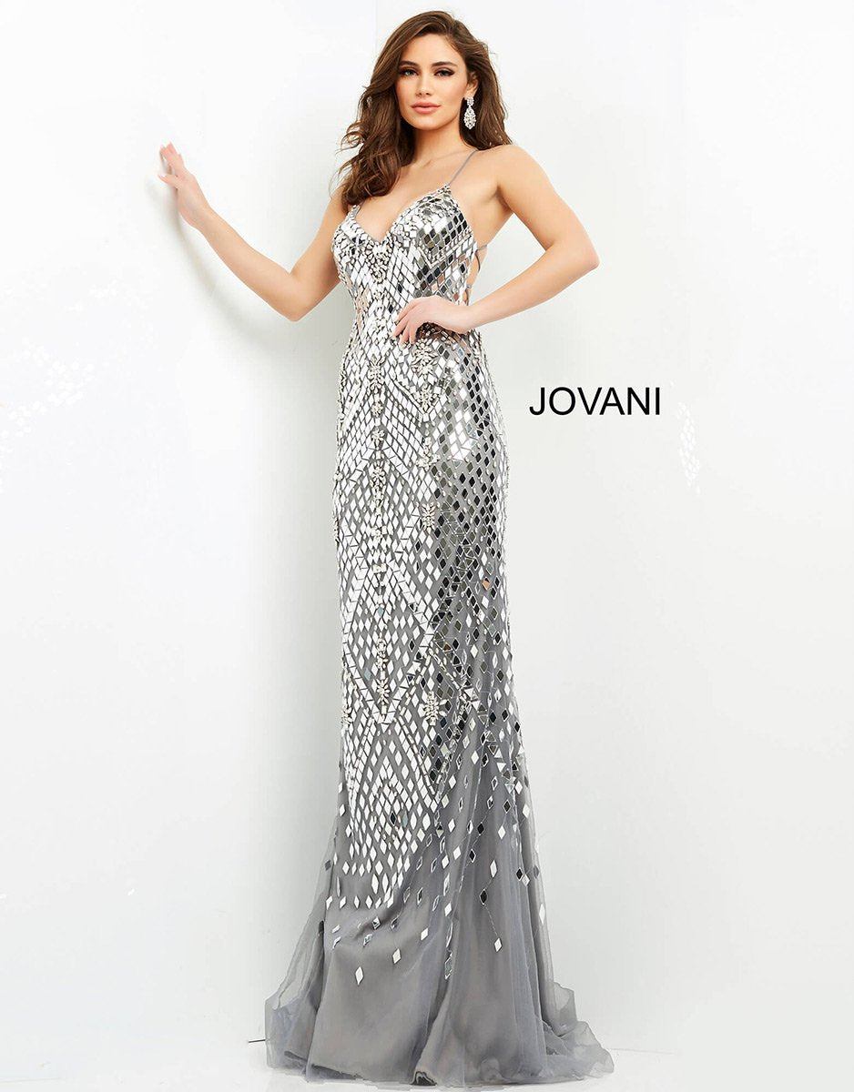 Jovani 06676 — Gunmetal