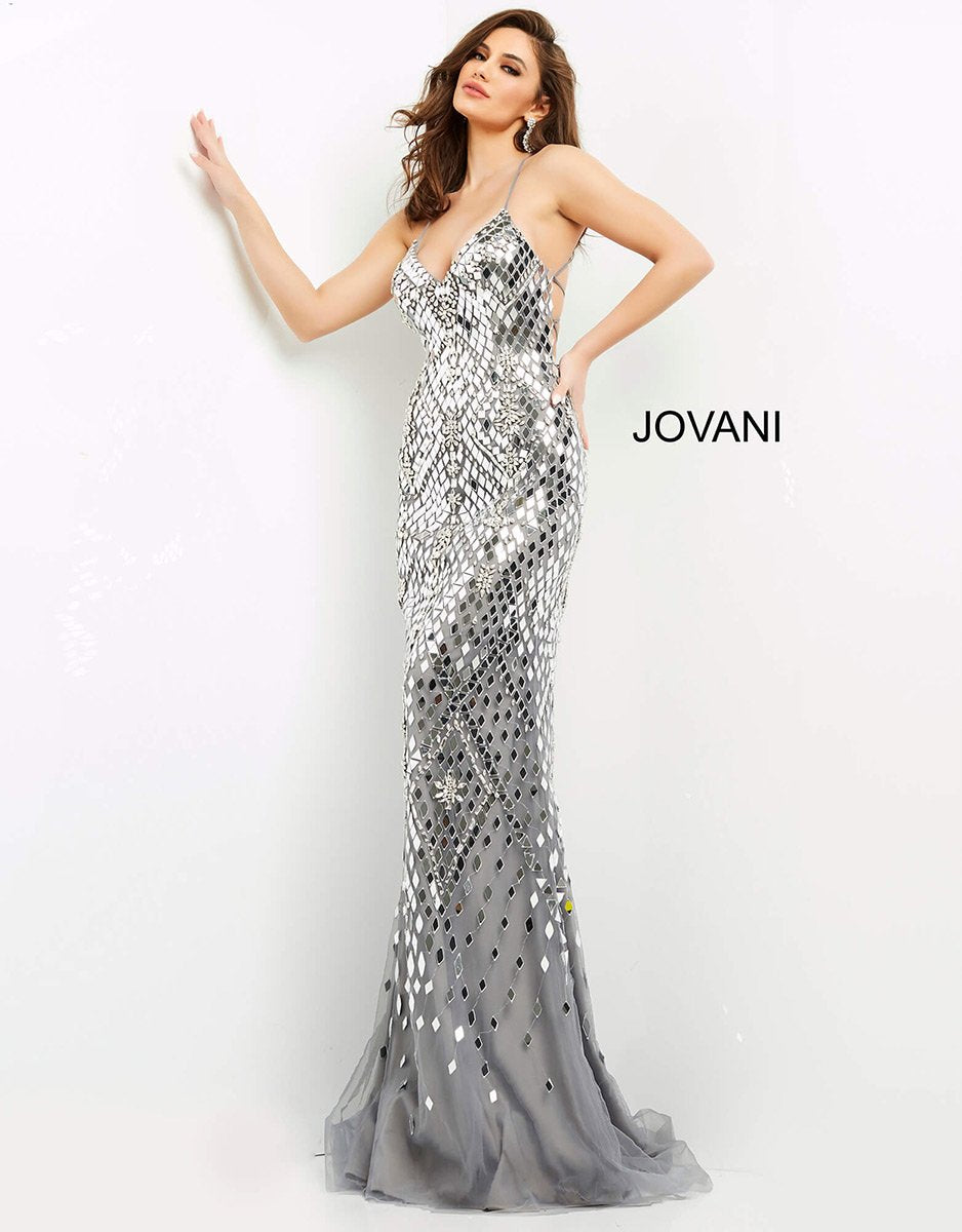 Jovani 06676 — Gunmetal