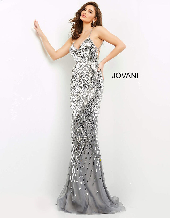 Jovani 06676 — Gunmetal