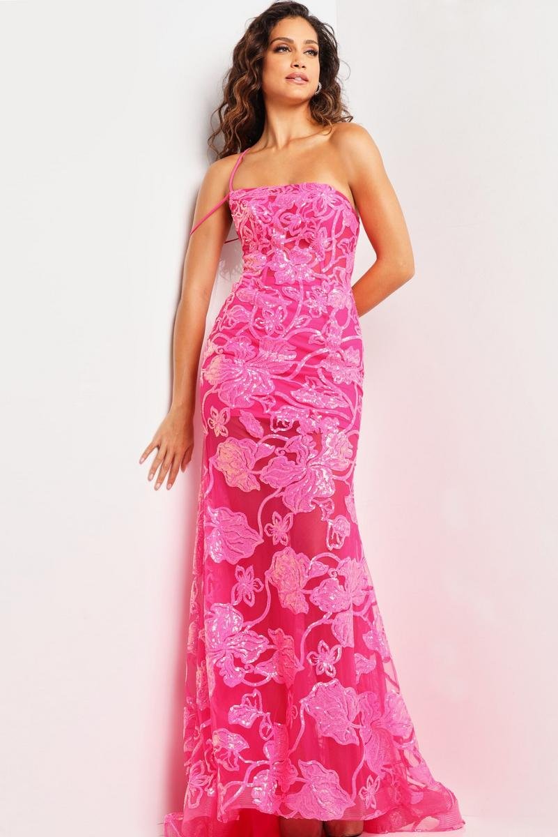 Jovani 38463 — Hot Pink