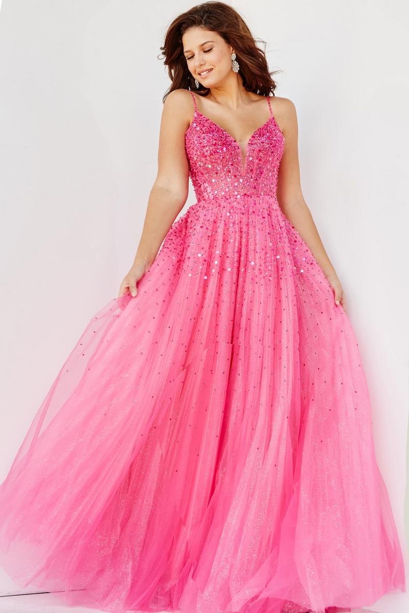 Jovani 08408 — Hot Pink
