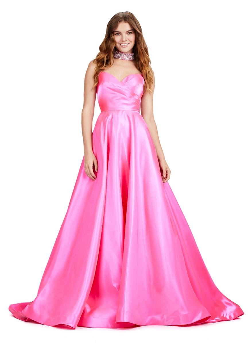 Ashley Lauren 11473 Hot Pink Prom Dress