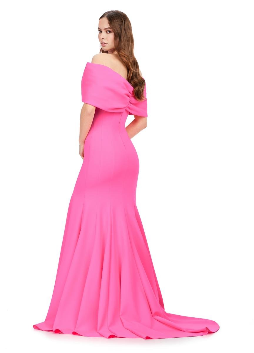 Ashley Lauren 11412 Hot Pink Prom Dress