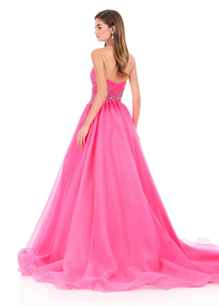 Ashley Lauren 12283 Hot Pink Prom Dress