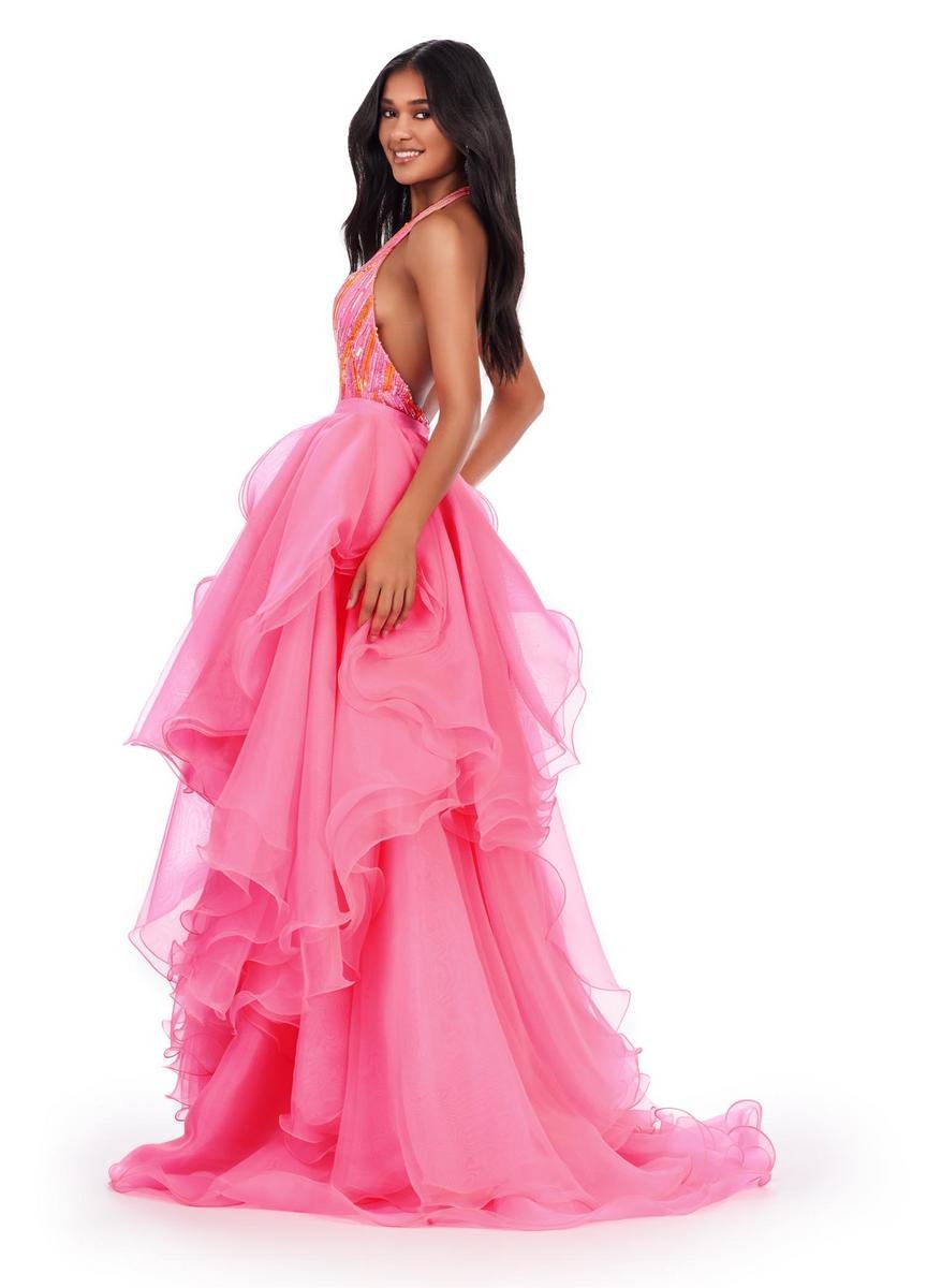 Ashley Lauren 11601 Hot Pink Prom Dress