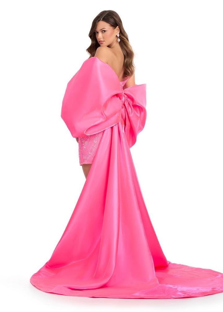 Ashley Lauren 12007 Hot Pink Prom Dress