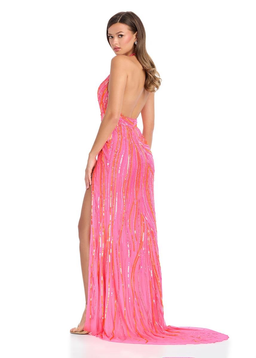 Ashley Lauren 11670 Hot Pink Prom Dress