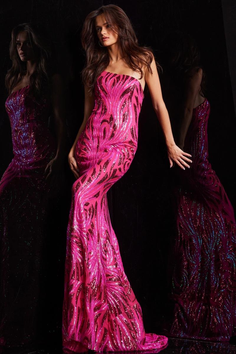 Jovani 23876 — Hot Pink