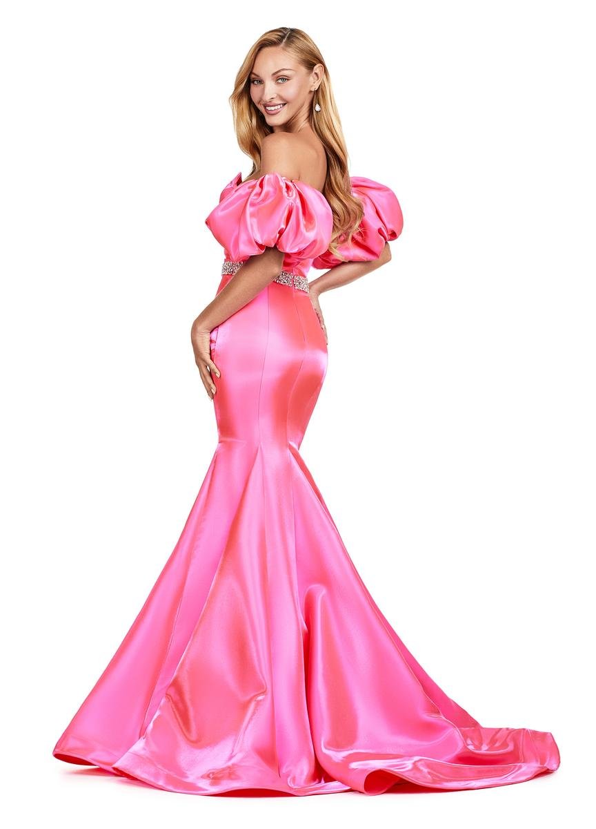 Ashley Lauren 11419 Hot Pink Prom Dress