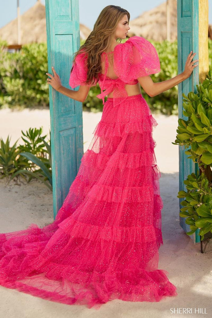 Sherri Hill 55858 — Hot Pink