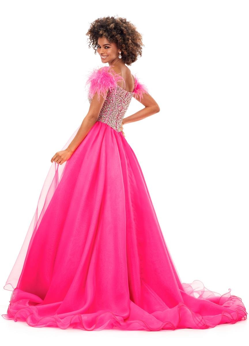 Ashley Lauren 11314 Hot Pink Prom Dress