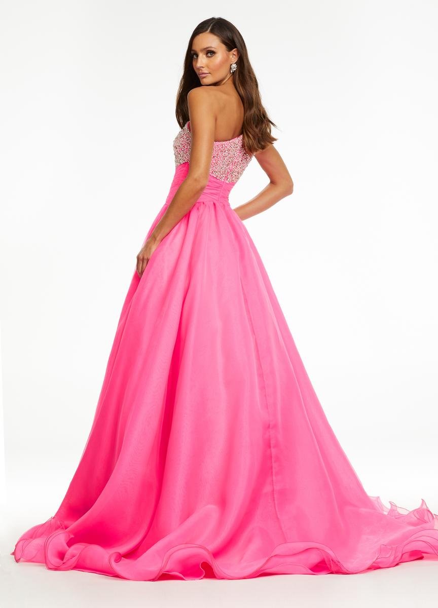 Ashley Lauren 11127 Hot Pink Prom Dress