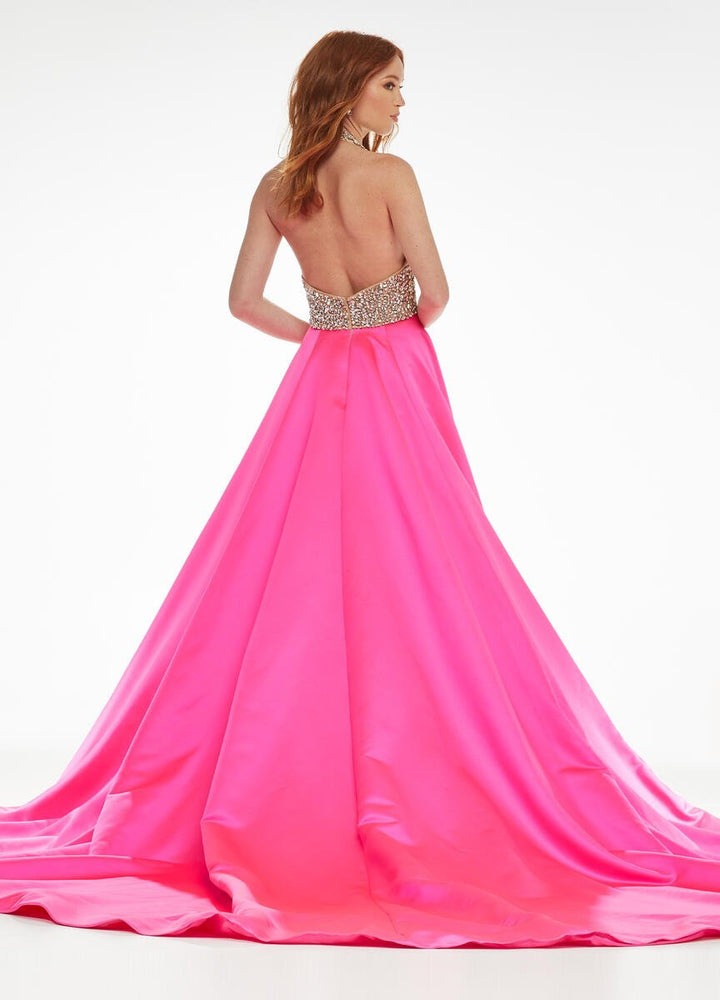 Ashley Lauren 11071 Hot Pink Prom Dress