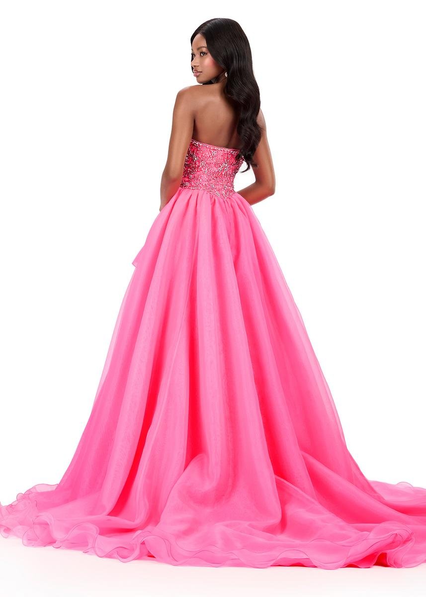 Ashley Lauren 12281 Hot Pink Prom Dress
