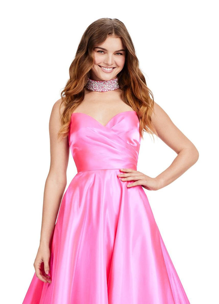 Ashley Lauren 11473 Hot Pink Prom Dress