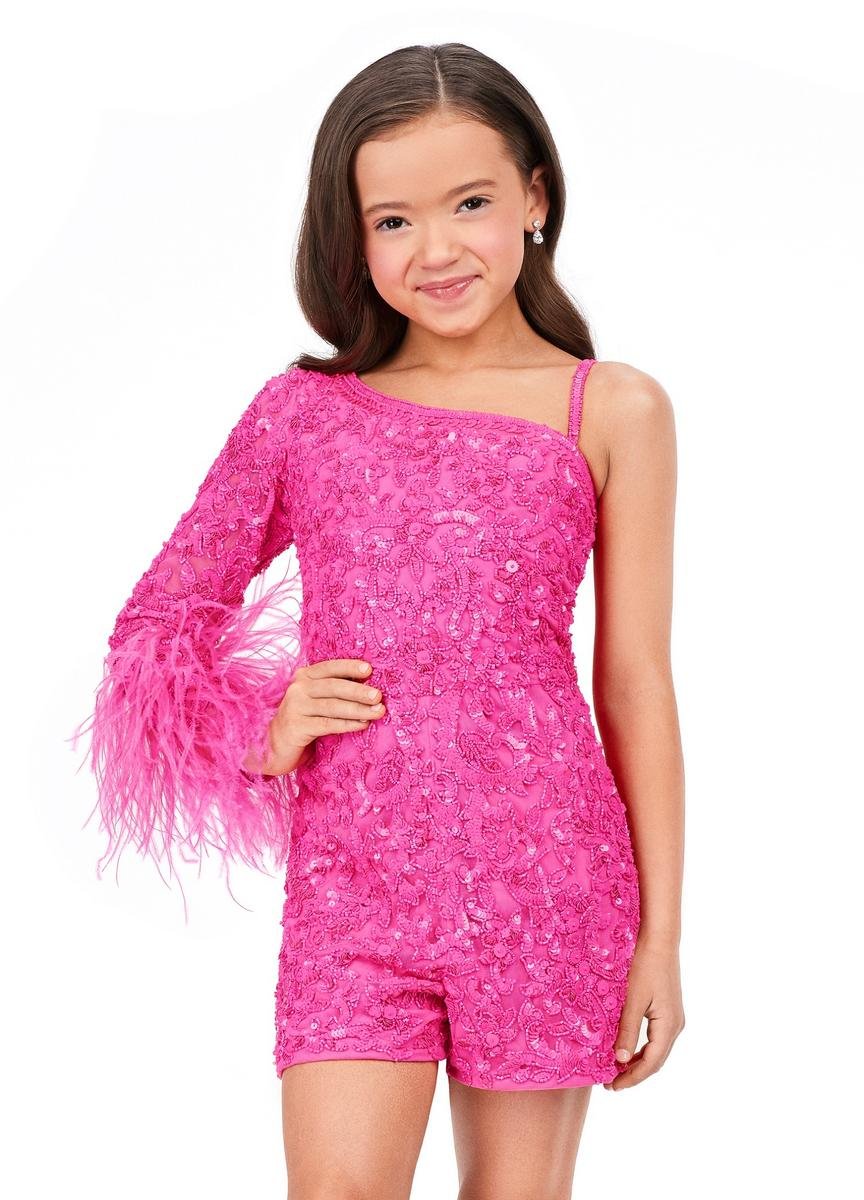 Ashley Lauren 8192 Hot Pink Prom Dress