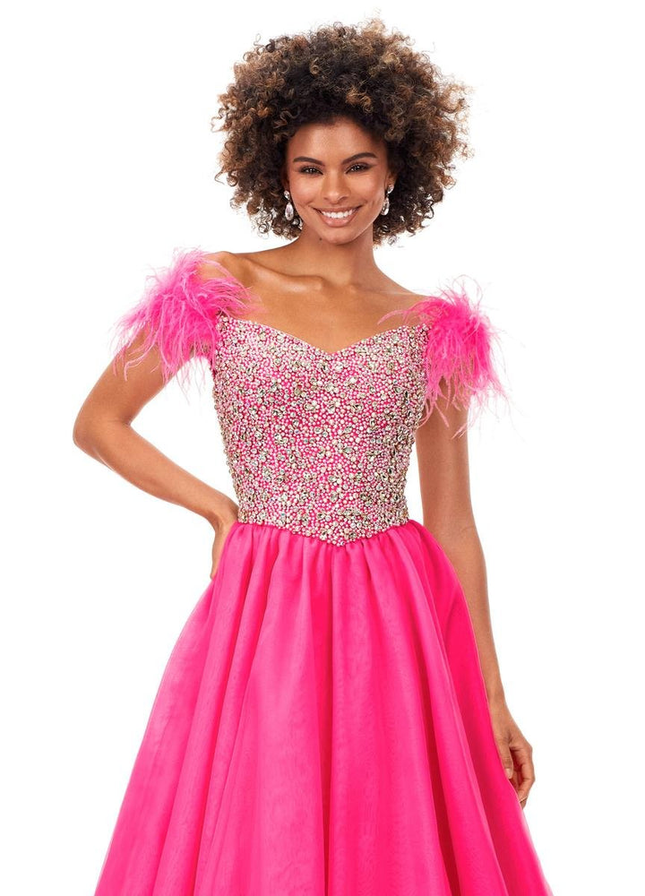 Ashley Lauren 11314 Hot Pink Prom Dress