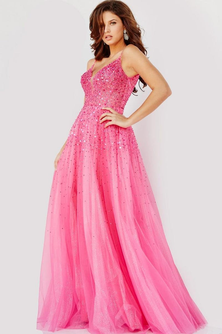 Jovani 08408 — Hot Pink