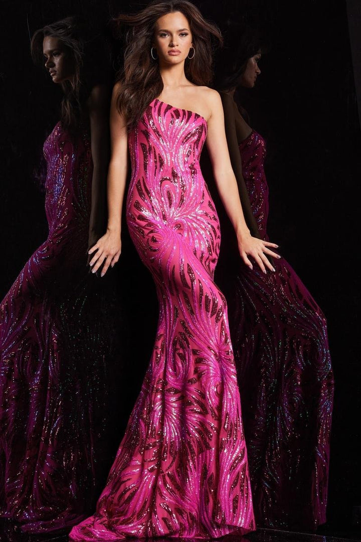 Jovani 23876 — Hot Pink