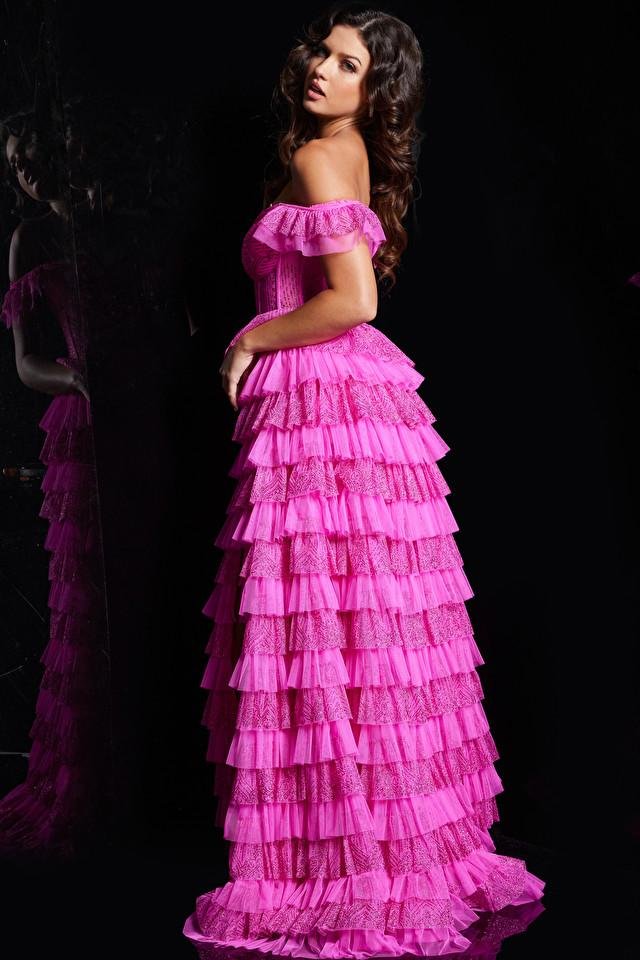 Jovani 38251 — Hot Pink