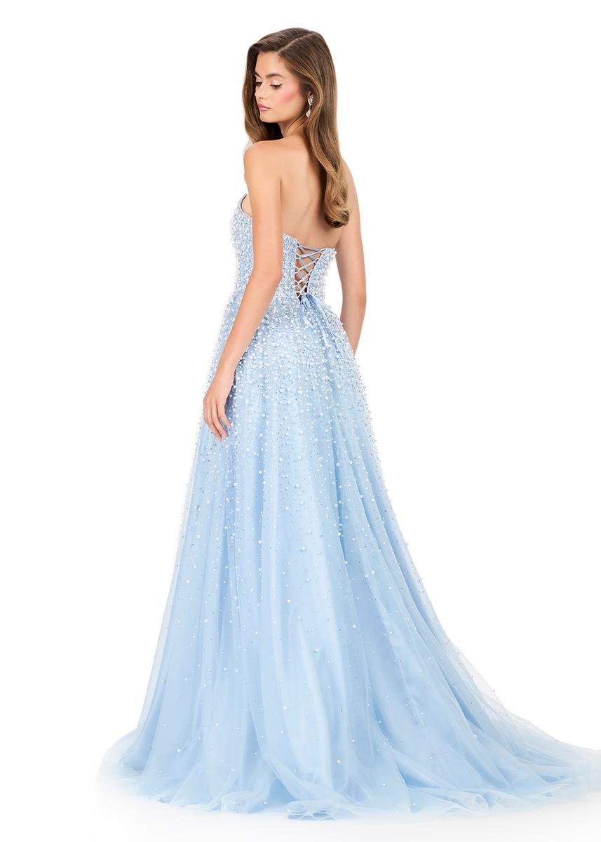 Ashley Lauren 12180 Ice Blue Prom Dress