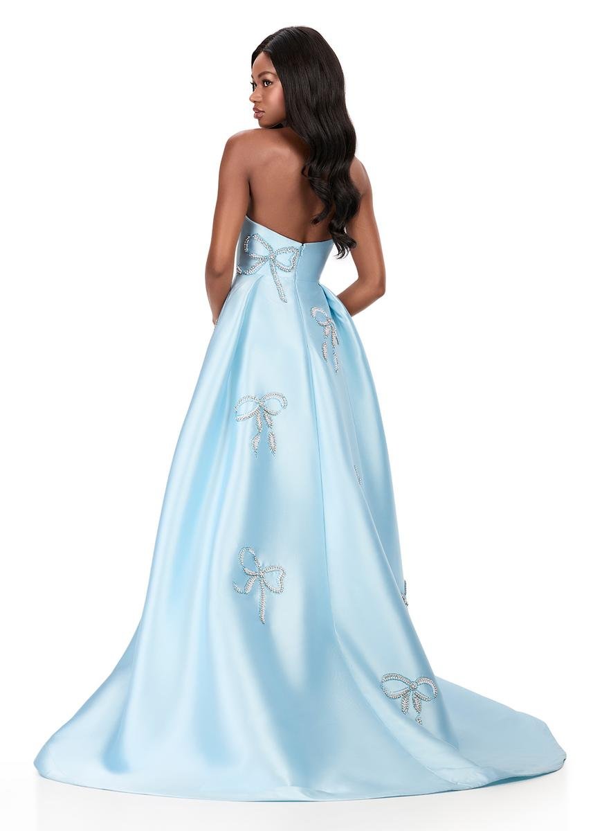 Ashley Lauren 12207 Ice Blue Prom Dress