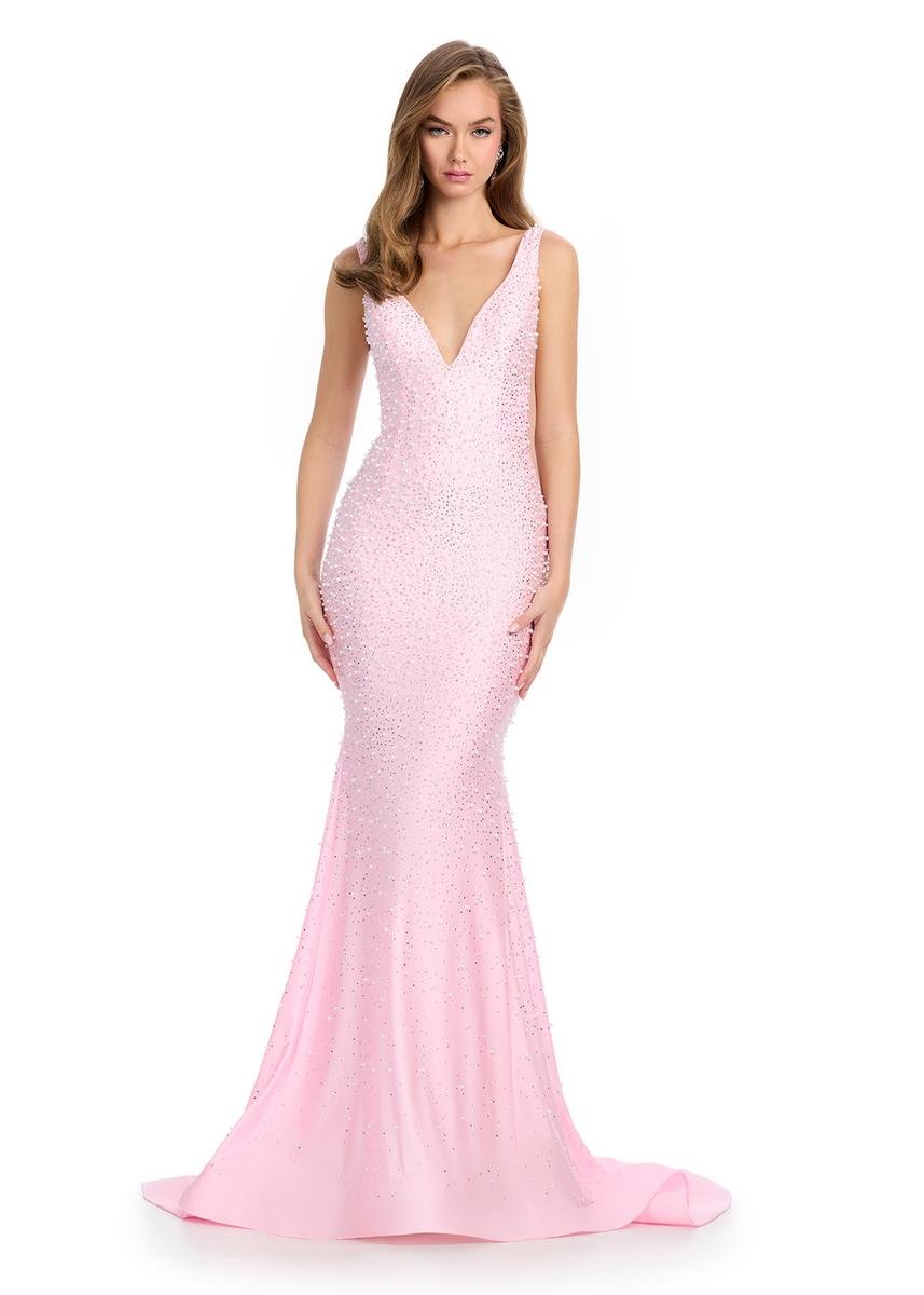 Ashley Lauren 12030 Ice Pink Prom Dress