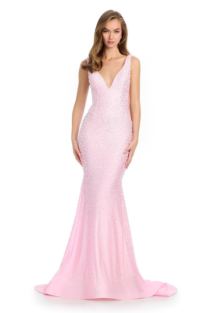 Ashley Lauren 12030 Ice Pink Prom Dress
