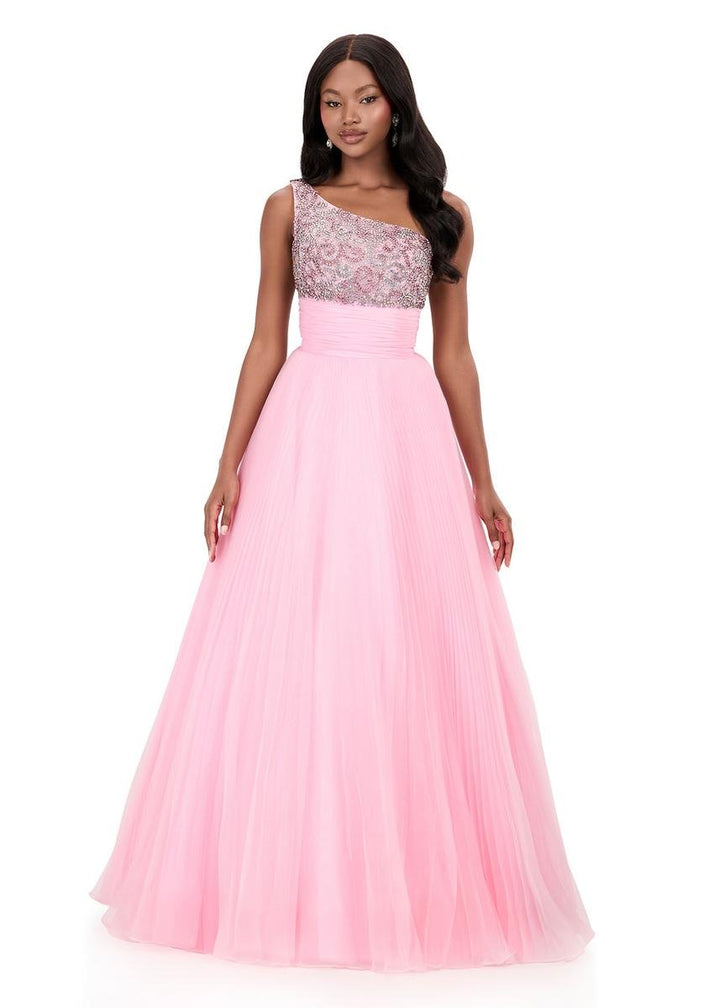 Ashley Lauren 12275 Ice Pink Prom Dress
