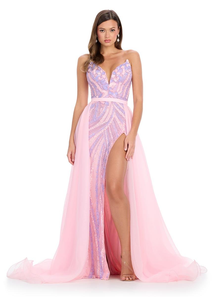 Ashley Lauren 1740 Ice Pink Prom Dress