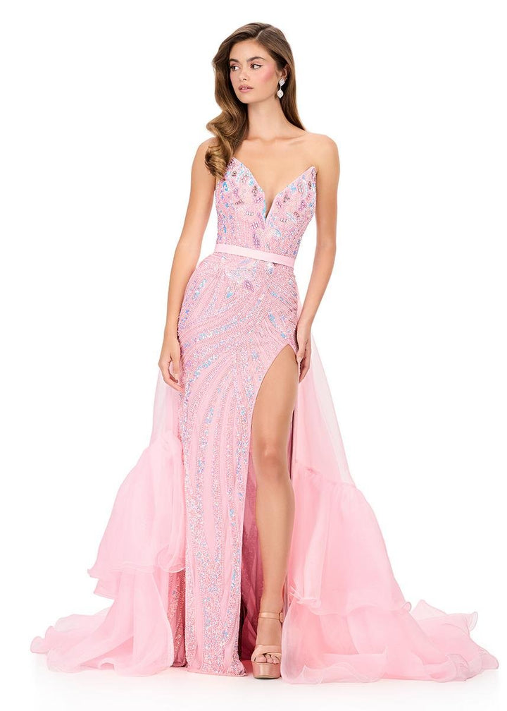 Ashley Lauren 12294 Ice Pink Prom Dress