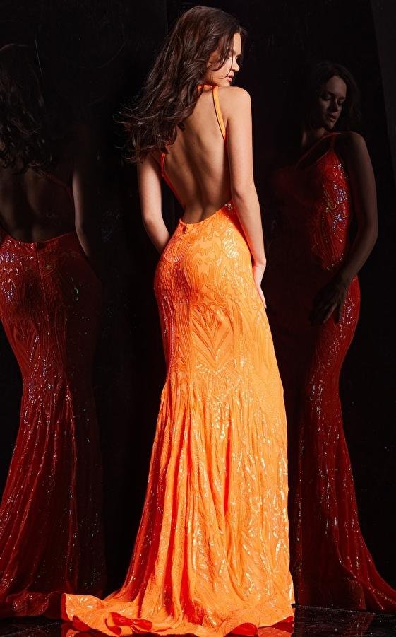 Jovani 23852 — Iridescent Orange