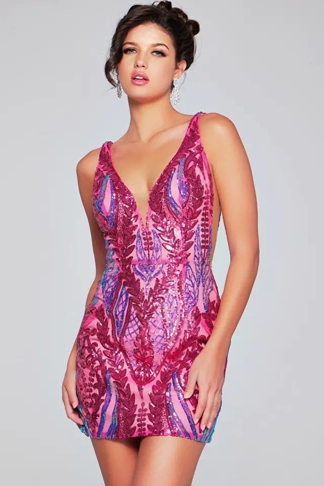 Jovani 36784 — Irredescent Hot Pink