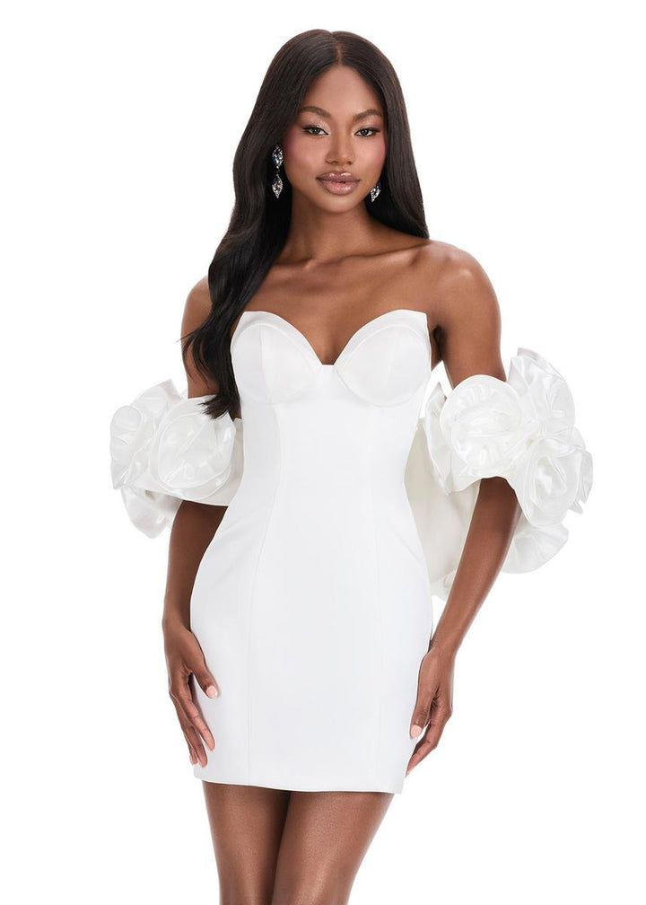 Ashley Lauren 4832 Ivory Prom Dress